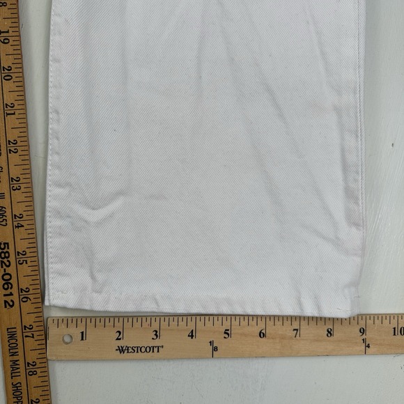 VTG Levi's 501 White Jeans Men Actual 32x26 Button Fly Straight 100% Cotton Y2K - Picture 9 of 16